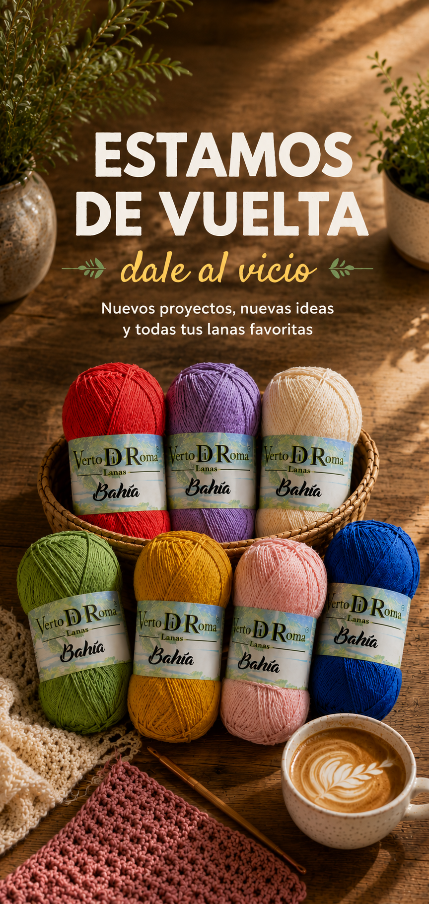 ¡Estamos de vuelta! Volvemos con las pilas cargadas 🧶✨