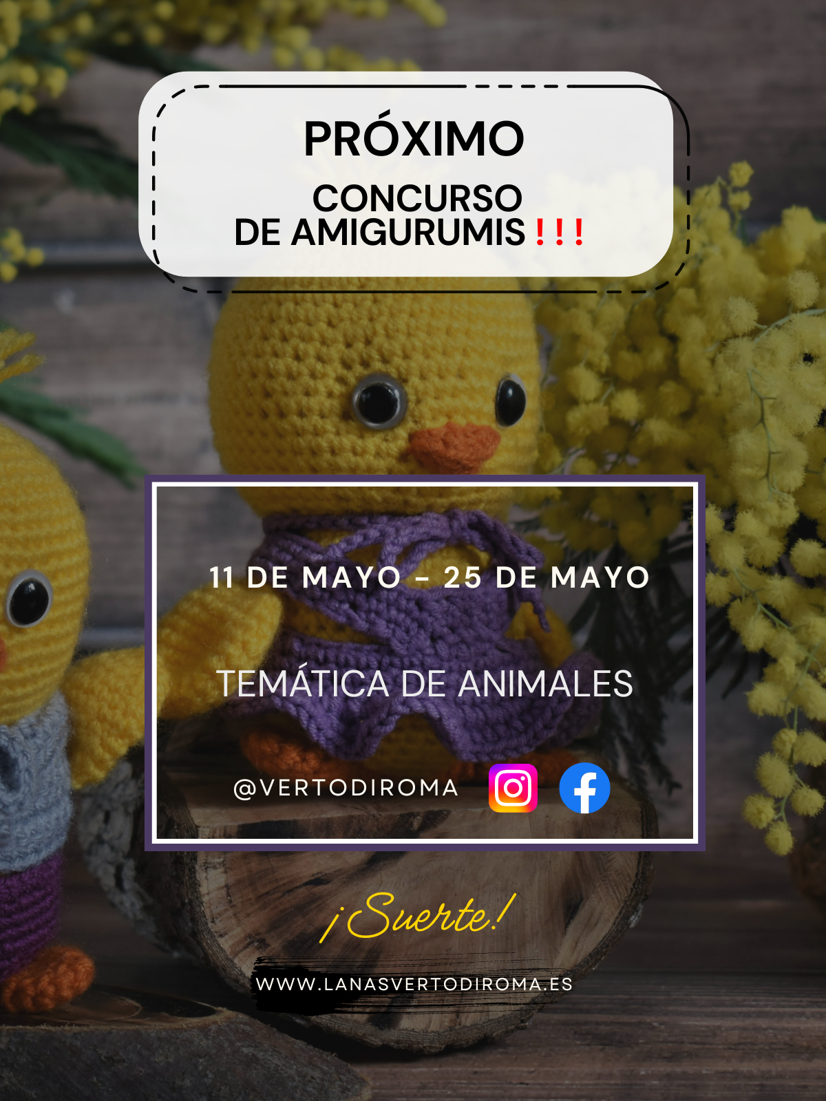 CONCURSO AMIGURUMI CON TEMÁTICA DE ANIMALES